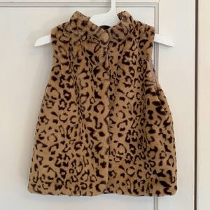 Epic Threads Leopard vest Girl size M